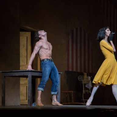 LE JEUNE HOMME ET LA MORT – THE YOUNG MAN AND DEATH, London Coliseum, Kings of the Dance,  Ivan Vasiliev, principal dancer with the American Ballet Theatre, previously the principal dancer with the Bolshoi Ballet, Svetlana Lunkina, prima ballerina of the Bolshoi Ballet, Roberto Bolle, American Ballet Theatre, Marcello Gomez, Denis Matvienko, and Leonid Sarafanov. Photos © Vanja Karas March 2014